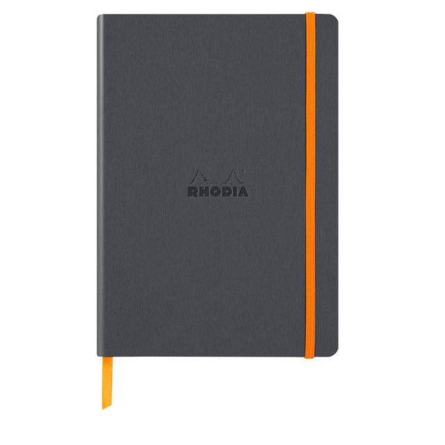 Rhodia - Carnet A5 ligne 80 feuilles 90gr titane