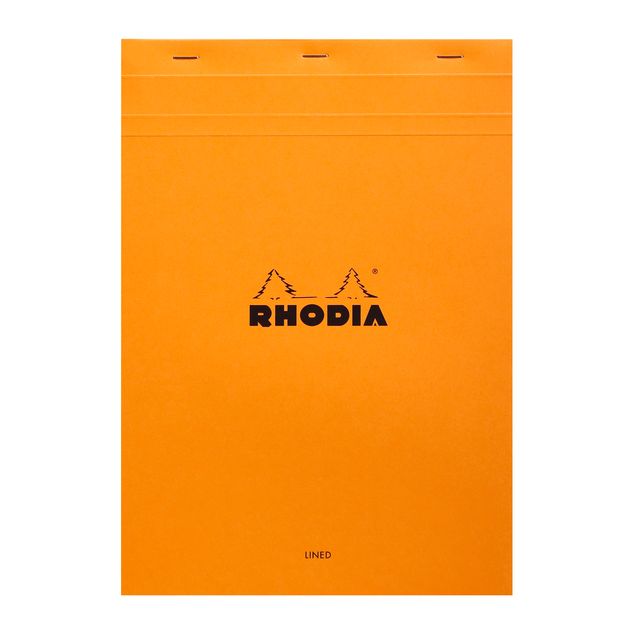 Rhodia - Schrijfblok A4 lijn 80 vel 80gr oranje | 5 stuks