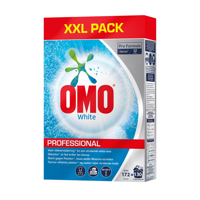 Omo - Détergent Pro Formula poudre blanche 8,4kg 130 mesurettes
