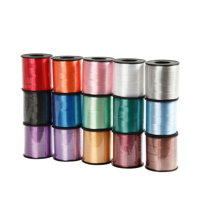 Creotime - Ruban à friser Creativ Company 50 mètres x 10 mm boîte de 15 couleurs