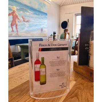 Klika - Menustandaard A5 met ovale voet