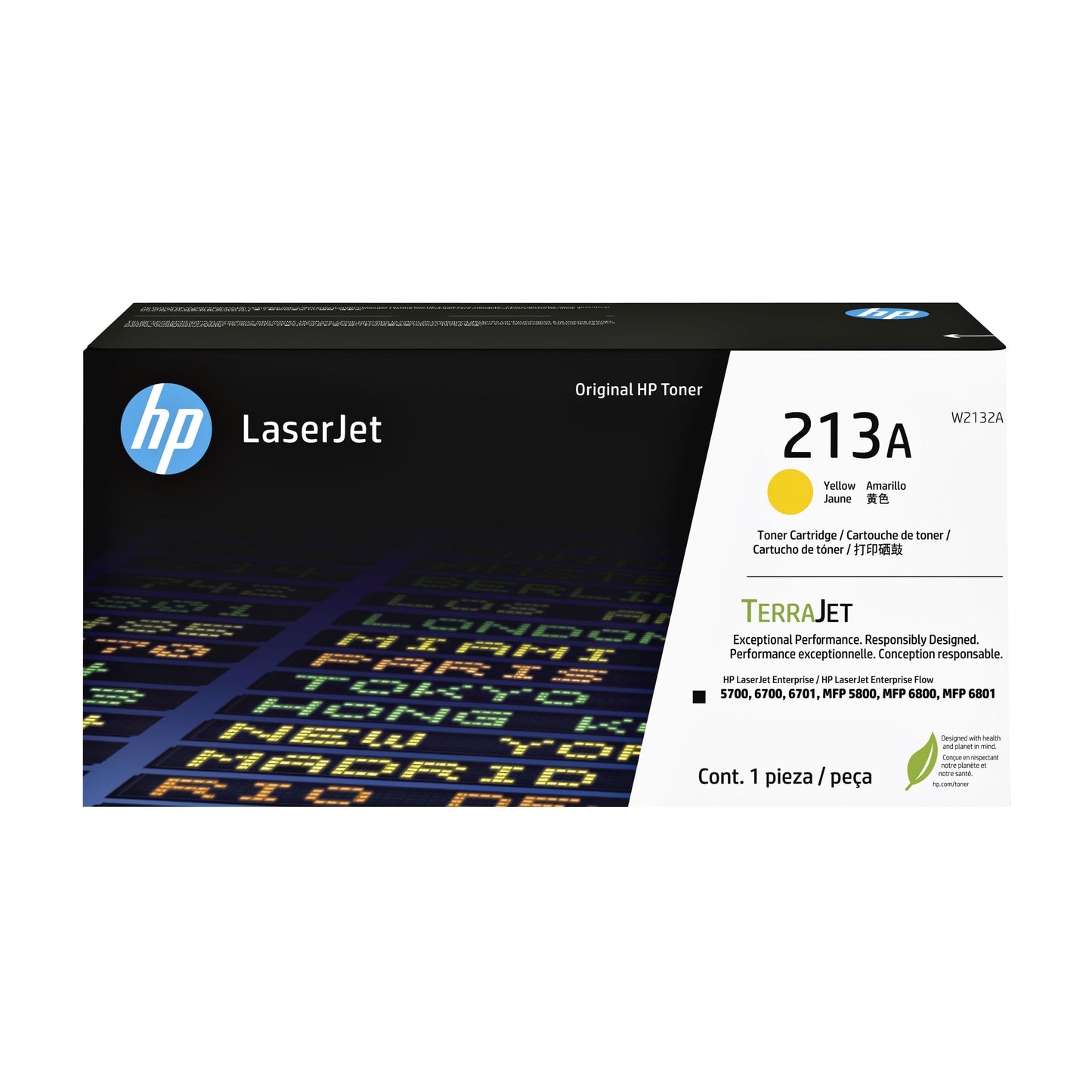 HP - Cartouche toner w2132a 213a jaune