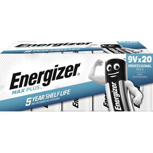 Energizer - Batterij max plus 20x 9v alkaline