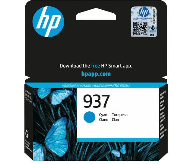 HP - Cartouche d'encre 4s6w2ne 937 bleue