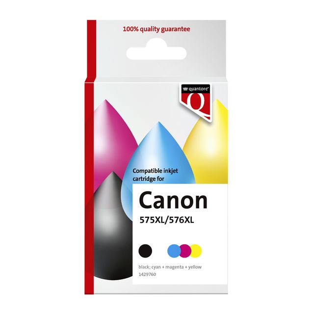 Quantore - Alternative aux cartouches d'encre pour Pg-575XL Cl-576XL noir + couleur