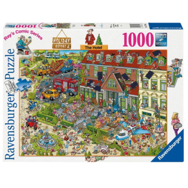 Ravensburger - Puzzle Ray Comics Village de vacances 2 L'hôtel 1000 pièces