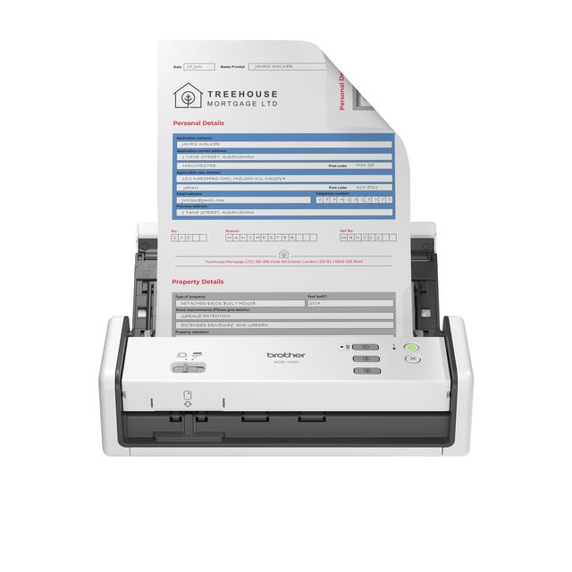 Brother - ADS-1300 ADF-scanner 1200 x 1200 DPI A4 Wit