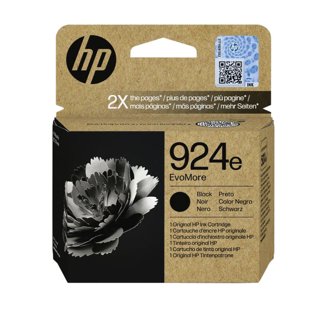 HP - Cartouche d'encre 4k0v0ne 924e evomore noir