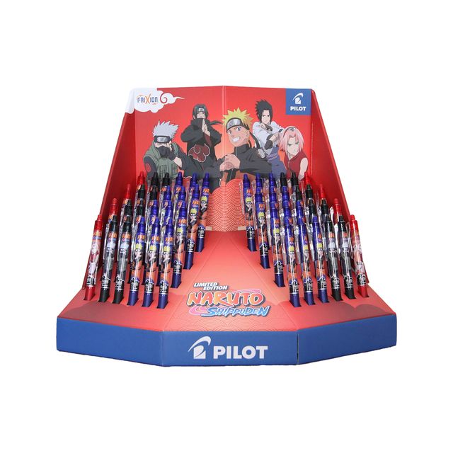 Pilot - Rollerpen friXion clicker Naruto medium 3 kleuren assorti | 48 stuks