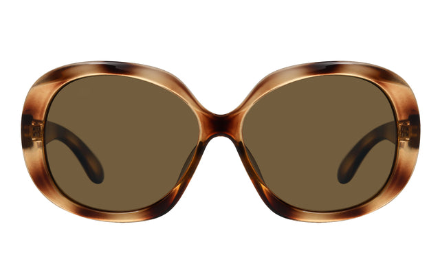 Montana - Lunettes de soleil marron verre polaire brillant demi
