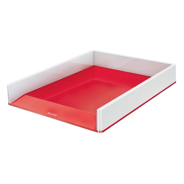 Leitz - Brievenbak wow a4 wit/rood | 4 stuks