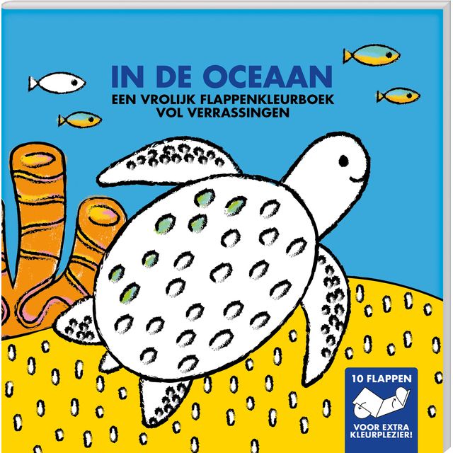 Interstat - Livre de coloriage à rabats Dans l'océan