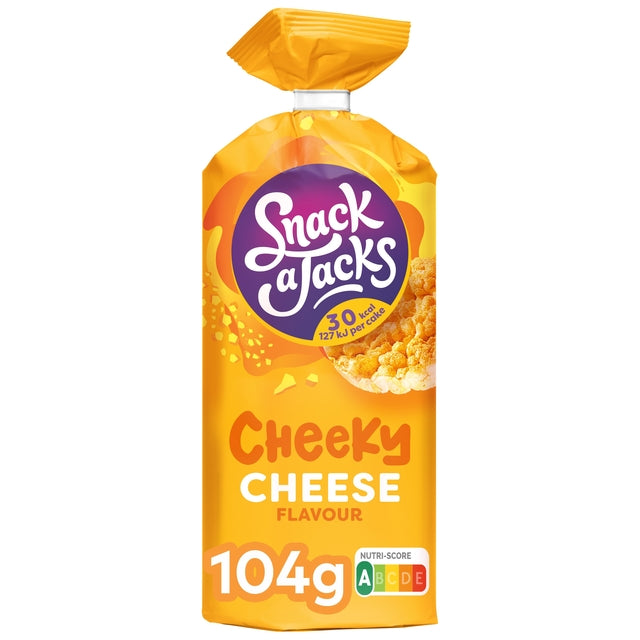 Snack-a-Jacks - Paquet de fromage gaufré au riz 104 grammes | 8 pièces