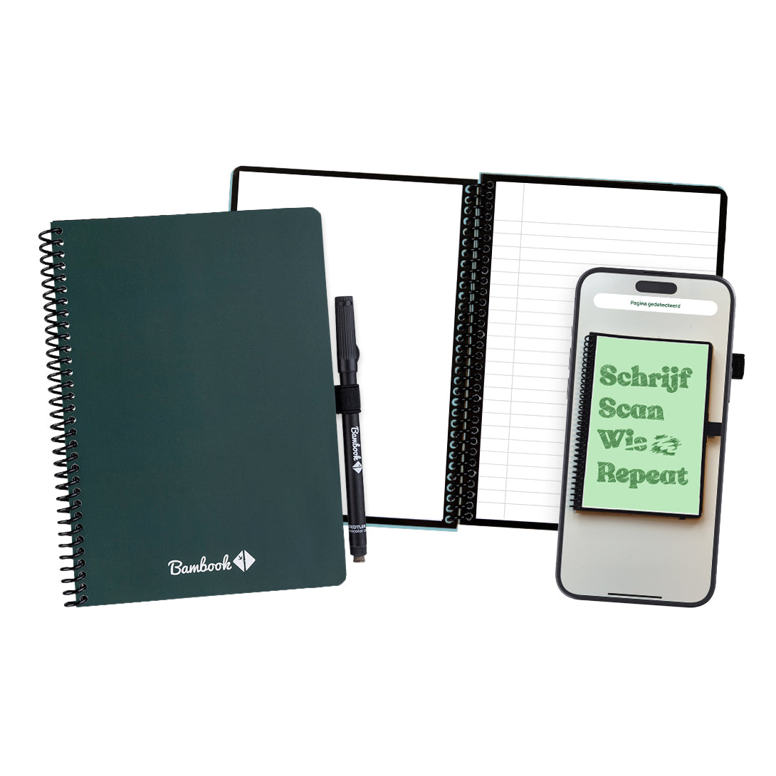 Bambook - Carnet Original Forest A5 ligne 40 pages effaçables