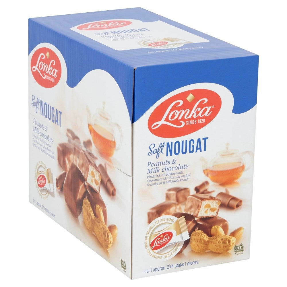 Lonka - Nougat pinda melk doos 214 stuks
