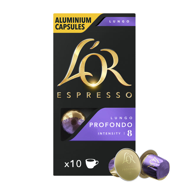 L'or - Kaffeetassen Espresso Lungo Profondo 10 Stück