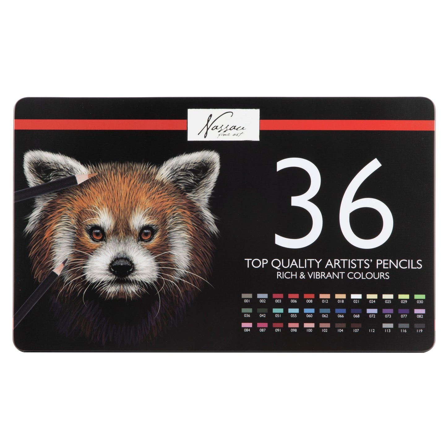 Nassau fine art - Crayons de couleur assortis boîte de 36 pièces