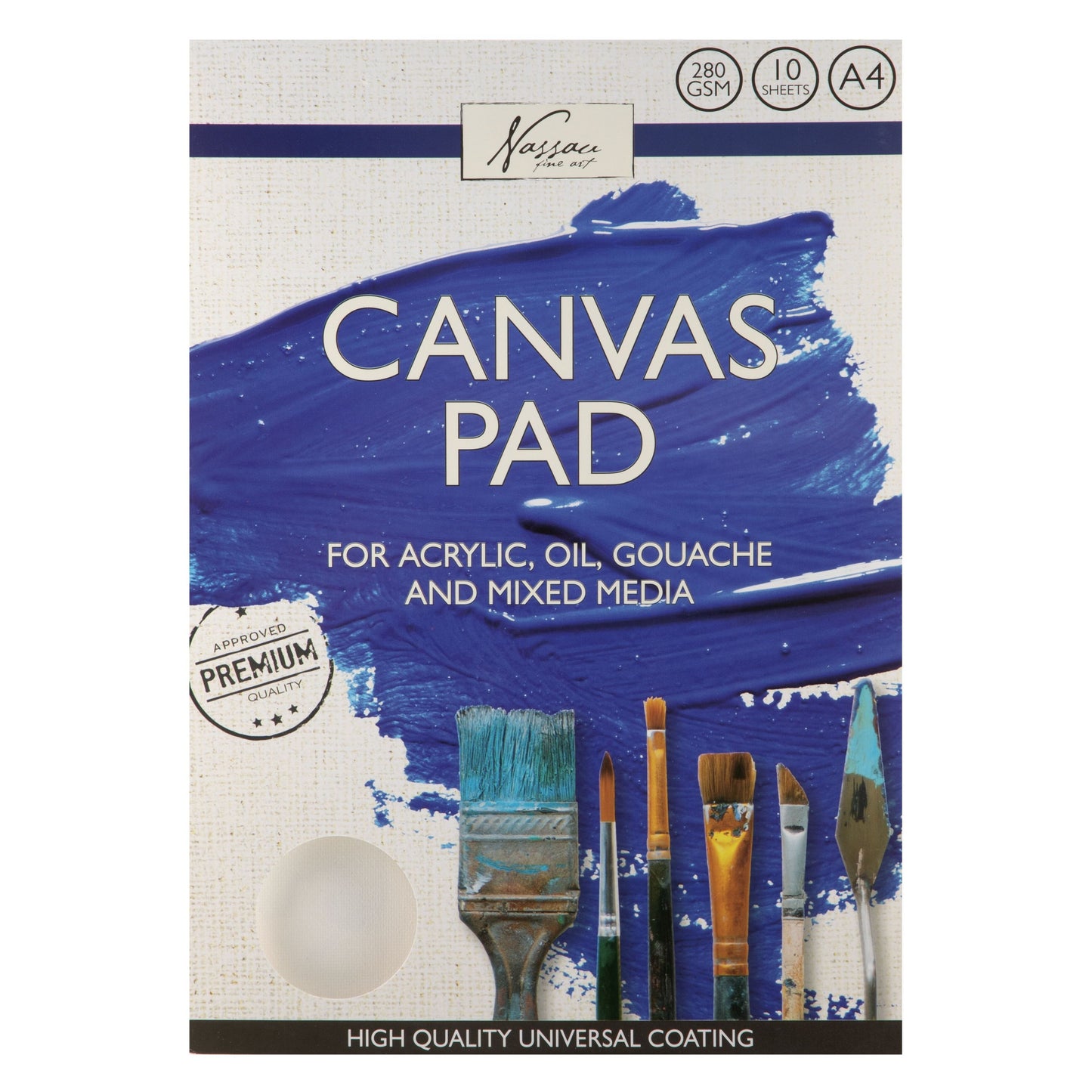 Nassau Fine Art - Canvasblok 24x30cm katoen 10 vel | 12 stuks