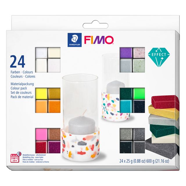 Fimo Staedtler - Klei Fimo effect colour pak à 24 kleuren