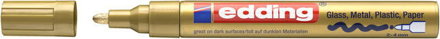 Edding - Paintmarker 750 oliebasis 2-4mm crea goud | 10 stuks