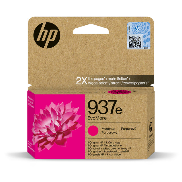 HP - Inktcartridge 4s6w7ne 937e evomore rood