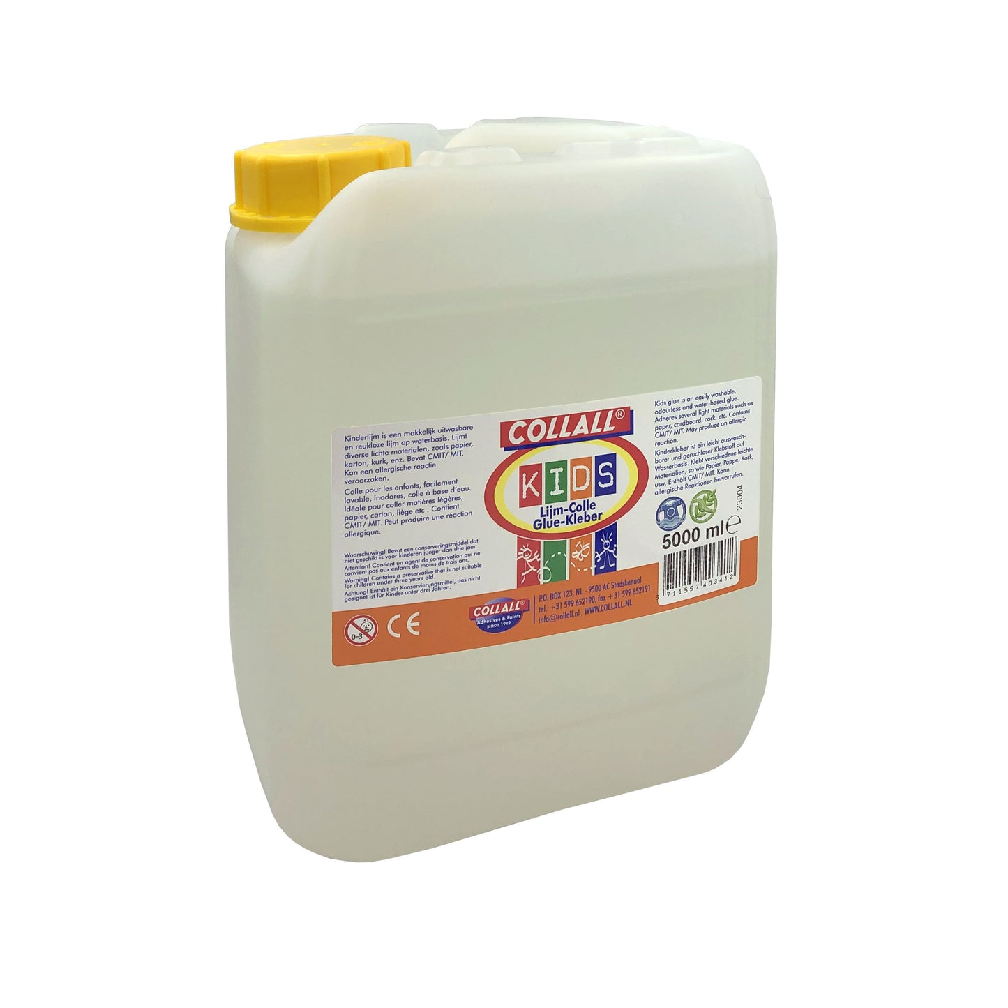 Collall - Jerrican lavable à la colle pour enfants 5 litres