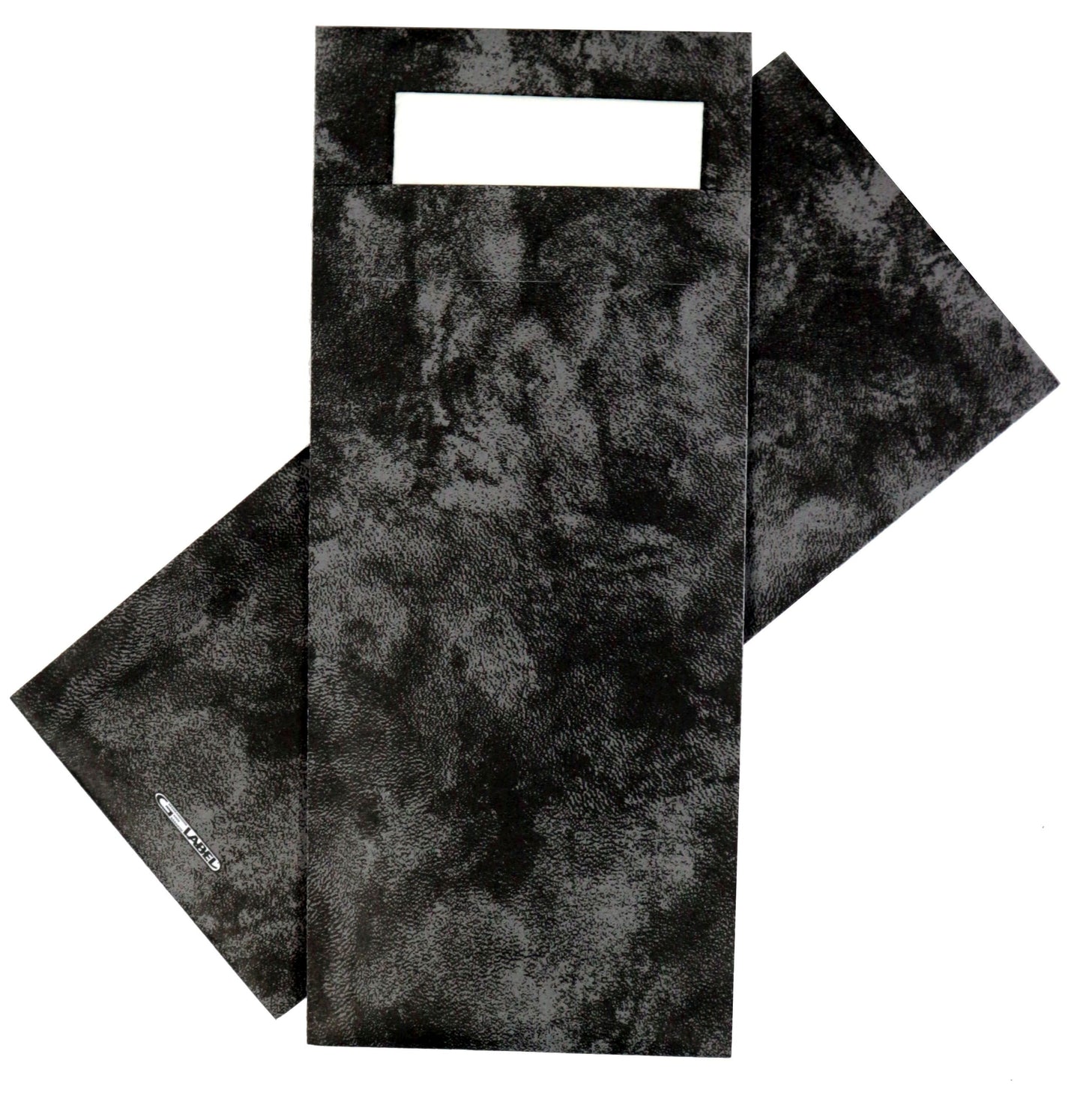 IEZZY traiteur et cate - Sac à couverts iezzy 190x85mm noir marbré