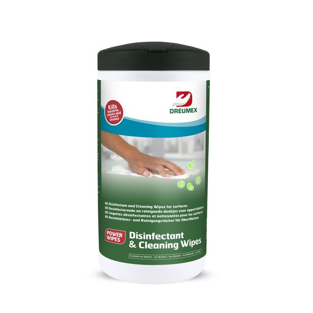 Dreumex - Desinfectiedoekjes bus 80 stuks wit