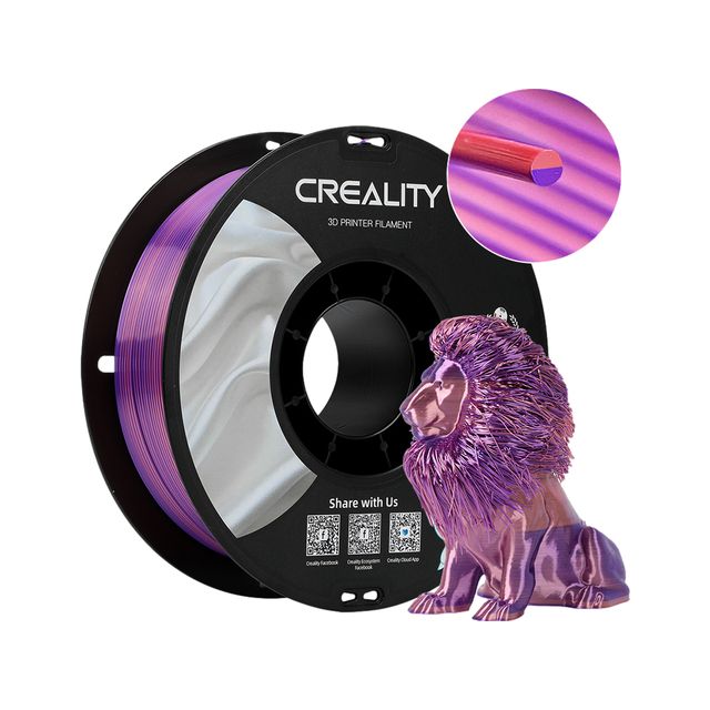 Creality - 3D-Filament PLA 1,75 mm Seide rosa lila 1 kg