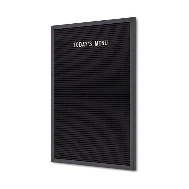 IEZZY restauration et cate - Tableau à lettres 40x60cm bois noir | 6 pièces