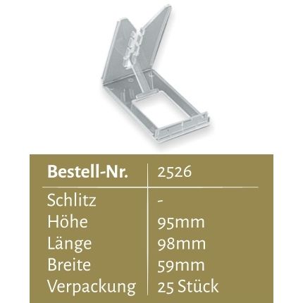 Klika - Schuifstandaard plano opvouwbaar 25 stuks