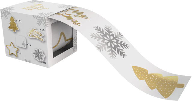 IG design - Sticker labelbox kerst 50 stuks