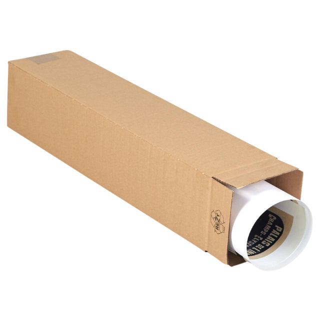 IEZZY - Vierkante koker 610x120x120mm bruin | 20 stuks