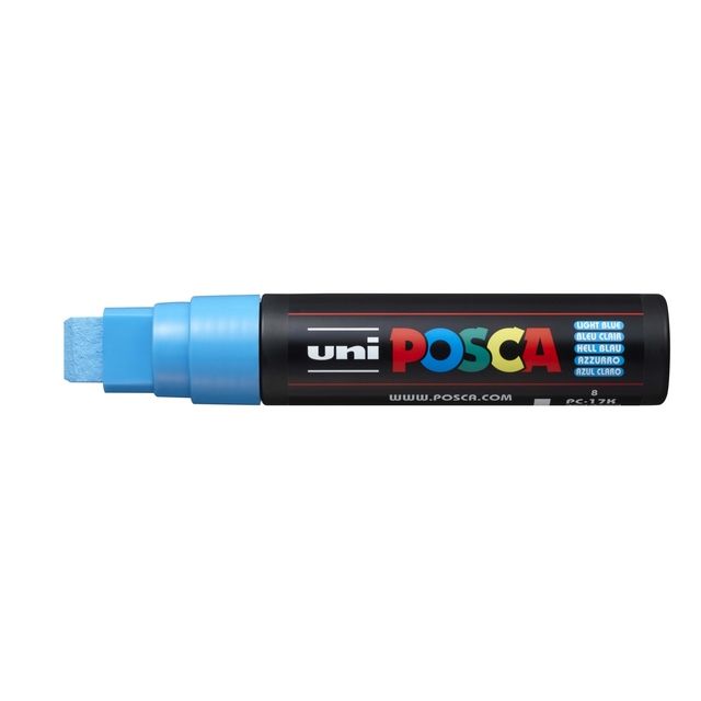 Posca - Marqueur Uni PC17K rectangle extra large bleu clair