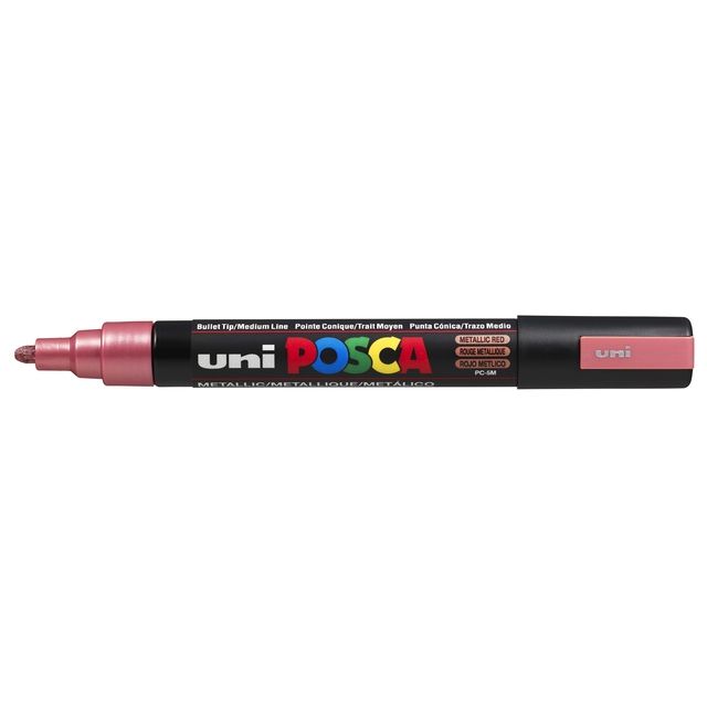 Posca - Marqueur Uni PC5M rouge métallisé moyen