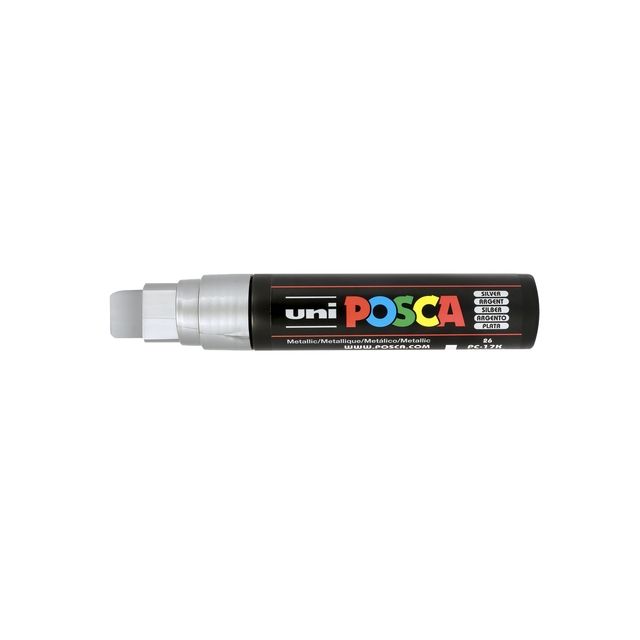 Posca - Paintmarker Uni PC17K extra breed rechthoek zilver