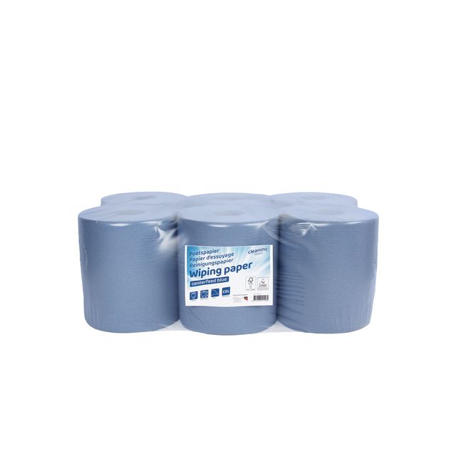 Cleaninq - Papier nettoyant midi 1 couche 20cmx300m bleu