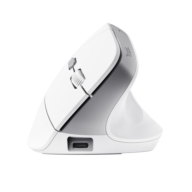 Trust - Souris ergonomique BAYO II sans fil blanche
