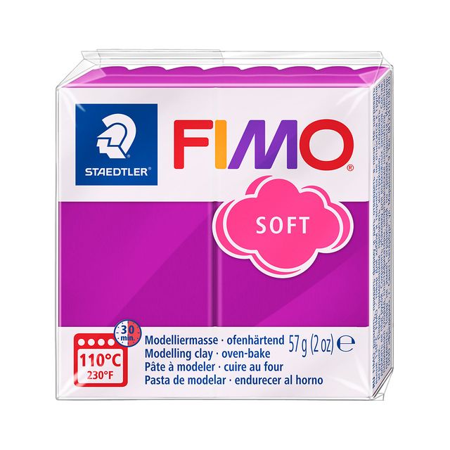 Fimo Staedtler - Modelliermasse Fimo weich 57 Gramm lila violett