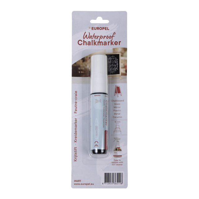 Europel - Krijtstift watervast 15mm wit