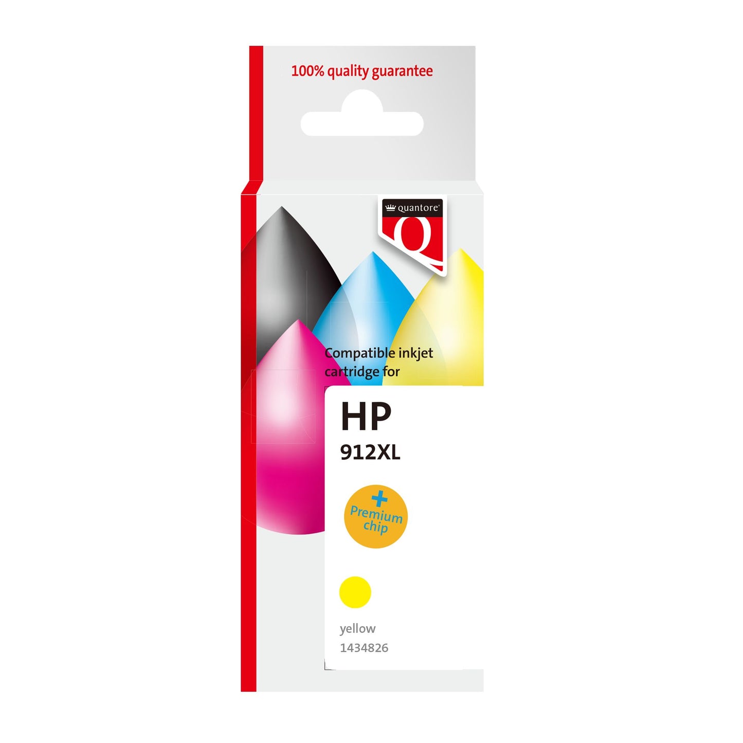Quantore - Tintenpatronen-Alternative für HP 912XL 3YL84AE hc schwarz