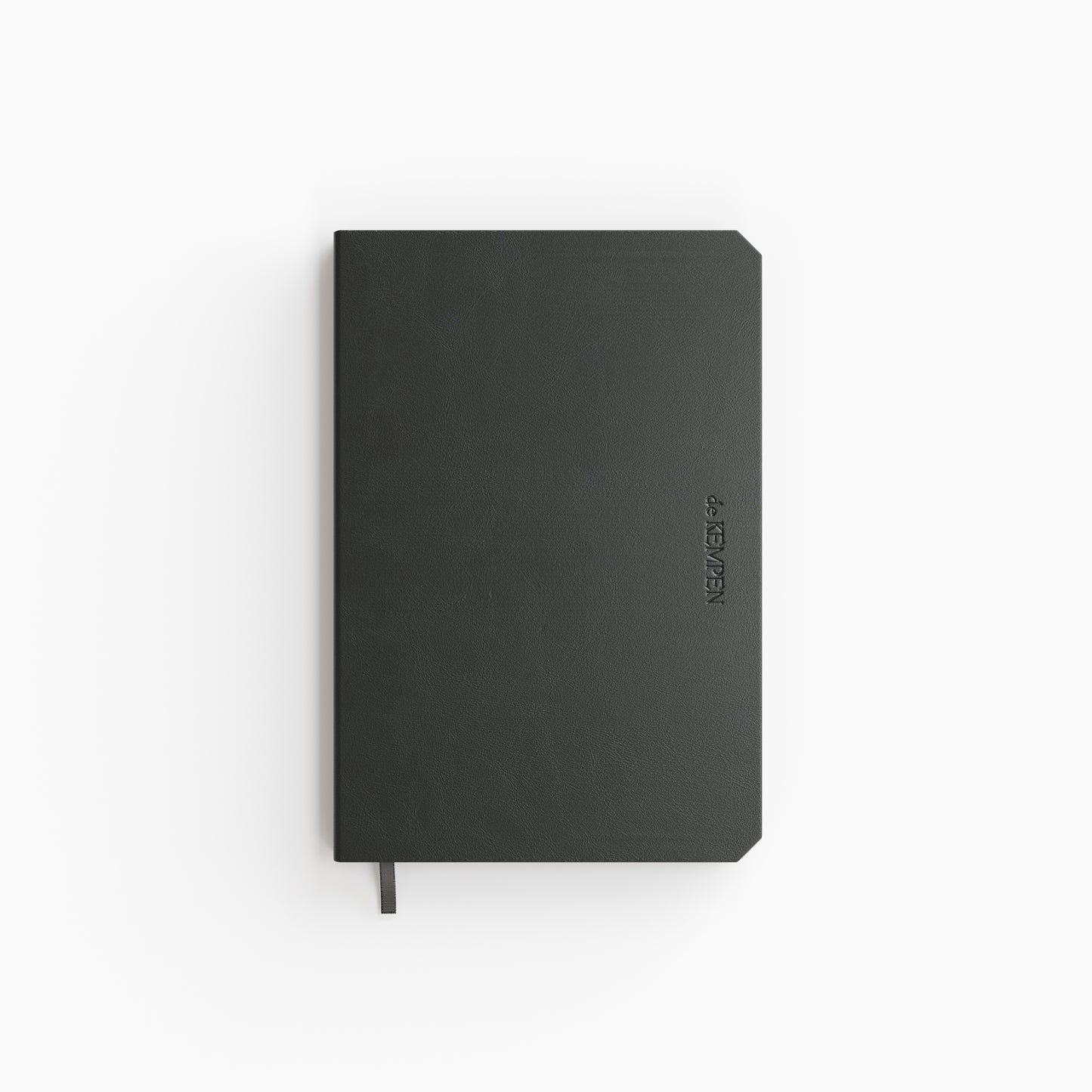 De KEMPEN - Notizbuch Ashblack 110x160mm Linie 160 Seiten 90gr schwarz