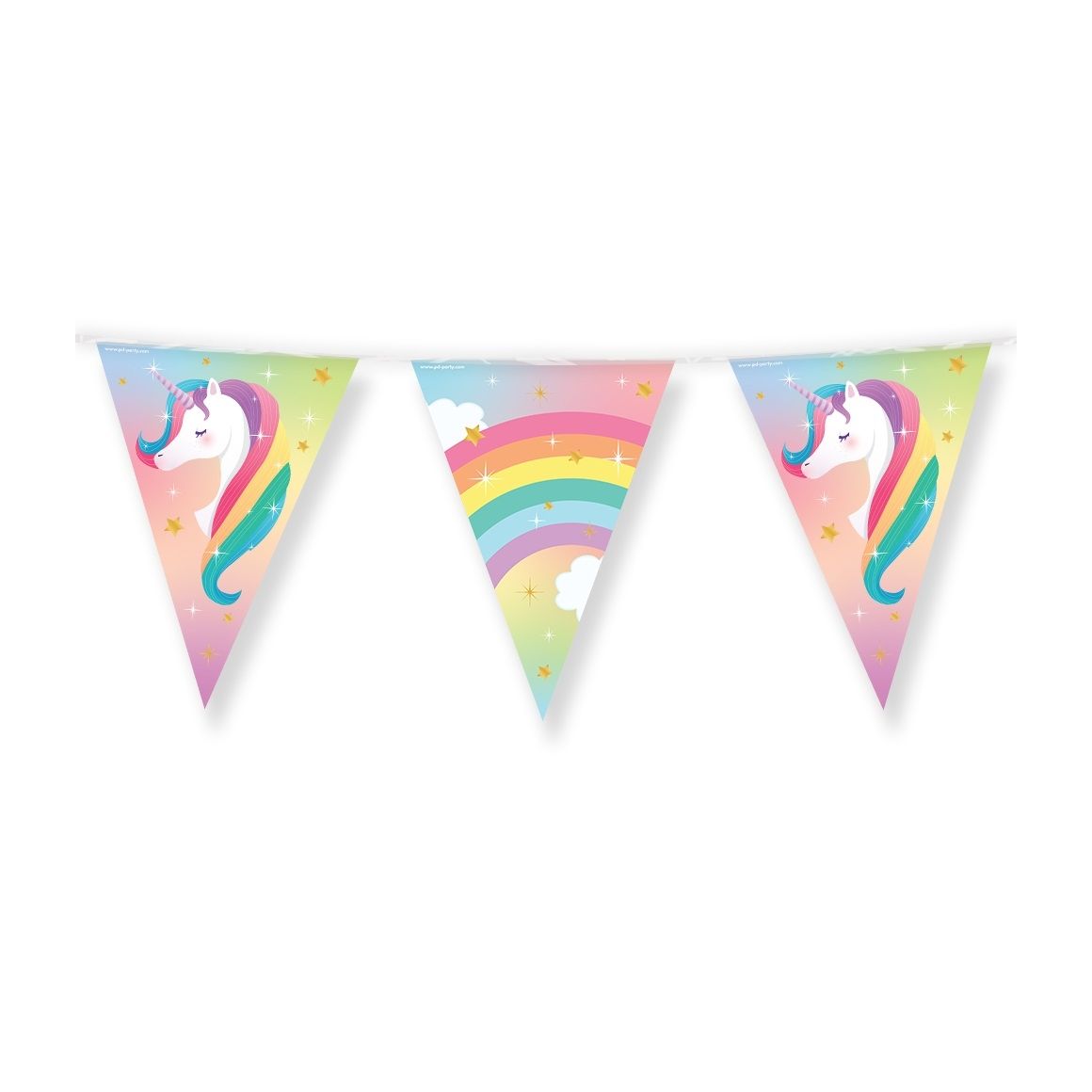 Office - Vlaggenlijn unicorn folie 10 meter | 6 stuks