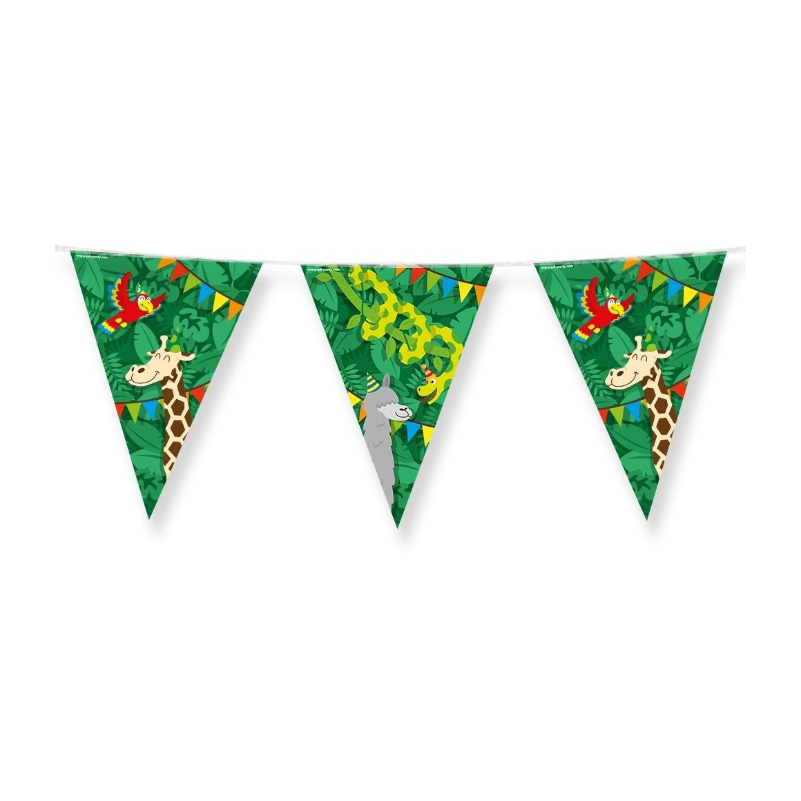 Bureau Bruna - Feuille de dessin animé Bunting Jungle 10 mètres