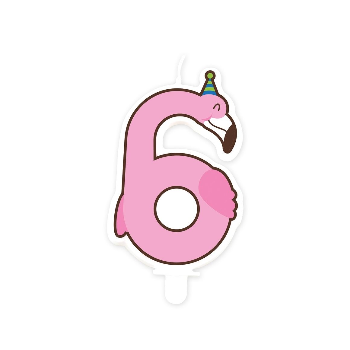 Bruna office - Jungle candle 6 Flamingo