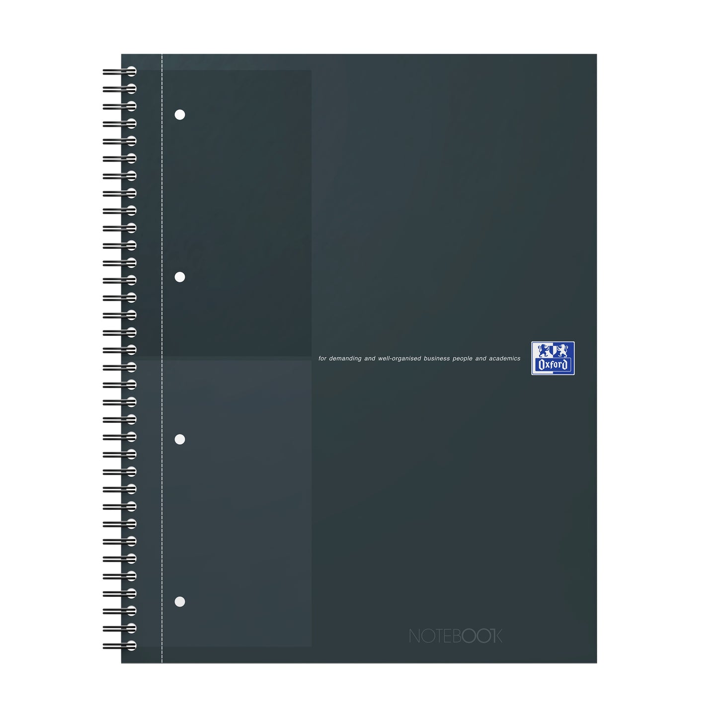 Oxford - Spiral Blk Oxf International Notebk A4+ Line Black