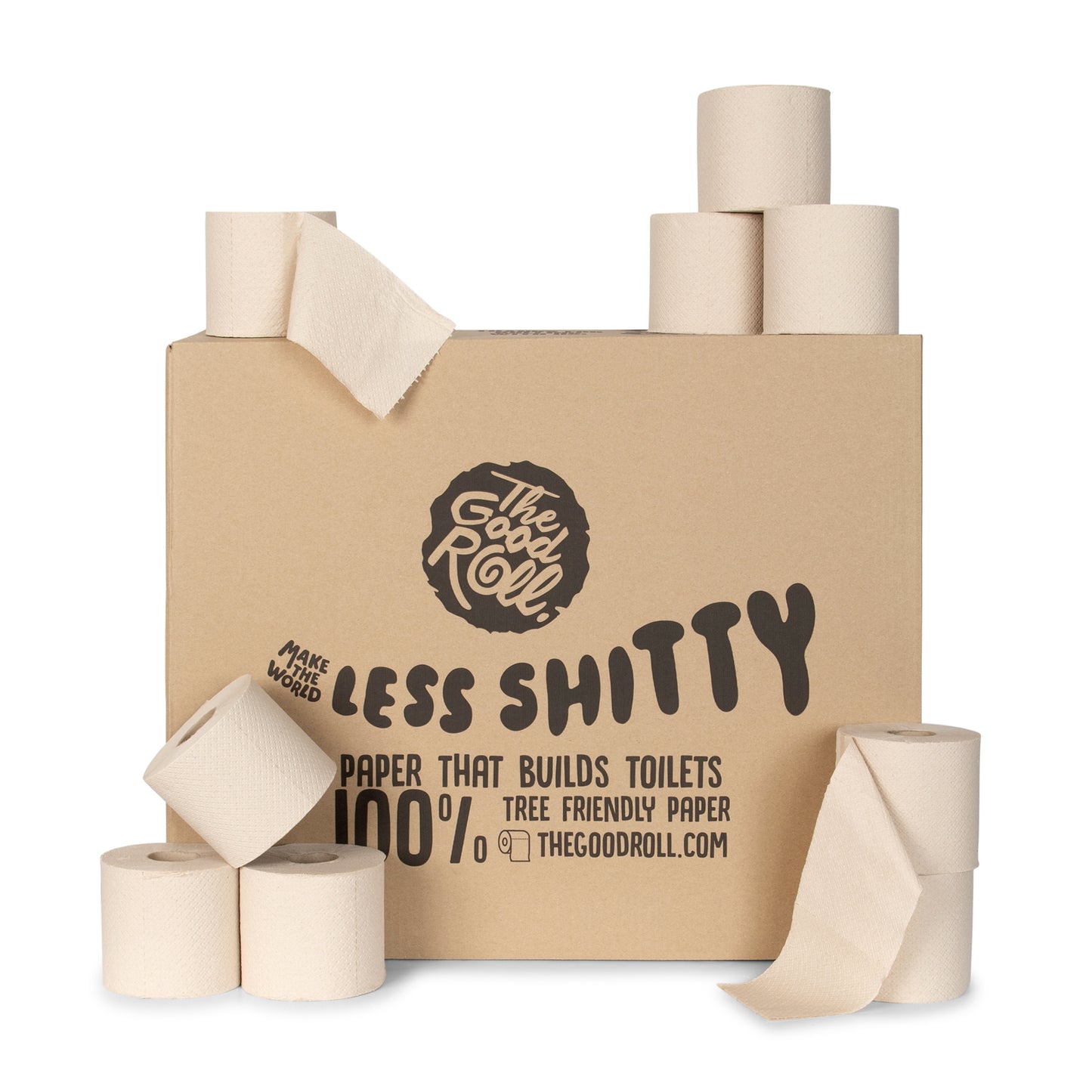 The Good Roll – Toilettenpapier TGR Panda Edition nackt 2 Schichten 300 Blatt