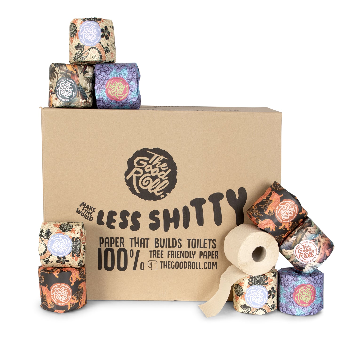 The Good Roll - Papier toilette tgr édition panda 2 couches 300 feuilles