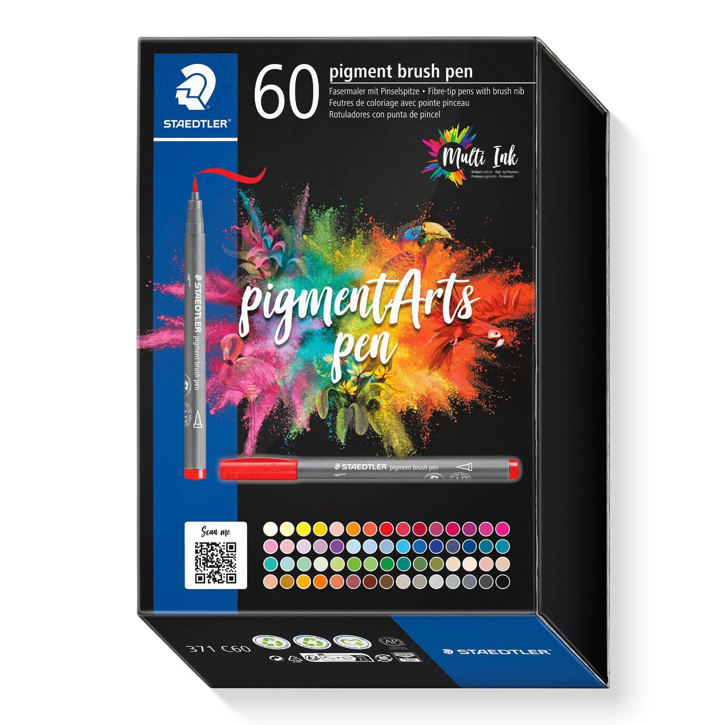 Staedtler - Brushpen 371 c60 set 60 couleurs