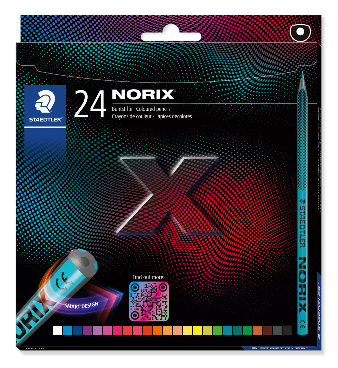 Staedtler - Buntstift Norix Set 24 Farben | 5 Stück